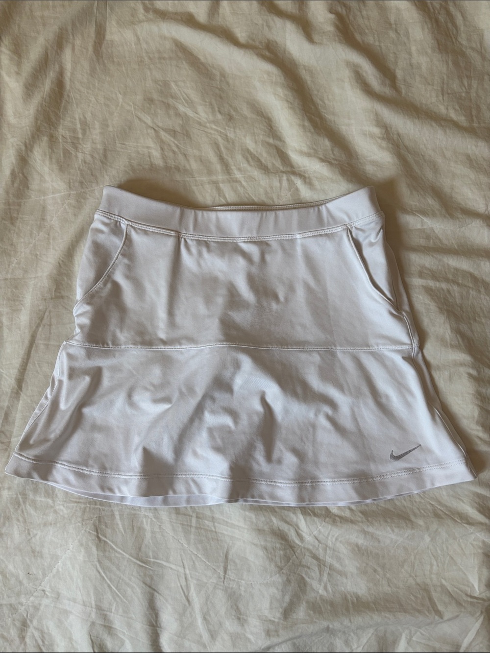 Nike White Golf Skort with Dri-FIT Waistband